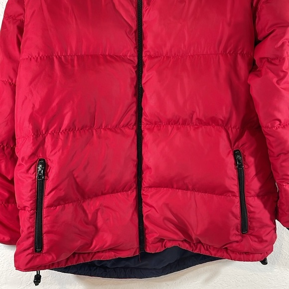 LANDS’ END Goosedown Puffer Coat Jacket Reversible Big Girls Large 14-16 Regular - Picture 3 of 12